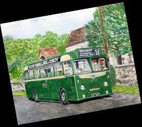 Maidtone and District bus painting